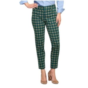 NWOT Land's End Women's Drake Green Slim Leg Twill Pants Size 16